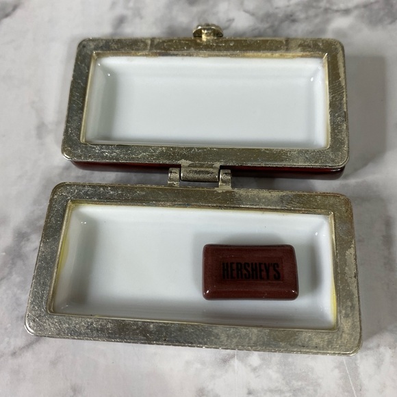 Rare Hershey’s Chocolate Bar Porcelain Hinged Trinket Box Midwest of Cannon Fall - Picture 12 of 16